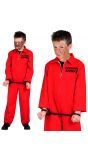 Gevangenis overall rood kind