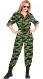 Gevechtspiloot camouflage overall vrouwen