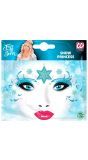 Gezicht glitter stickers frozen ijsprinses