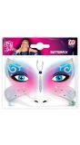 Gezicht glitter stickers vlinder
