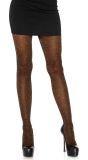 Glimmende bronzen zwarte panty