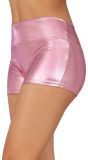 Glimmende Roze Hotpants in Retro 70's Look