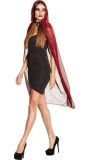 Glitter cape rood