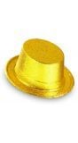 Glitter hoge hoed goud