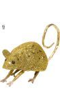 Glitter muis goud
