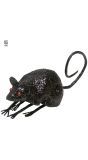 Glitter muis zwart