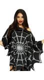 Glitter spinnenweb poncho