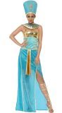 Godin Nefertiti blauwe jurk