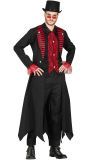 Goth rood outfit heren
