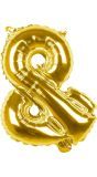 Gouden ballon leesteken &