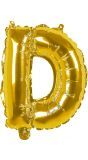 Gouden ballon letter D