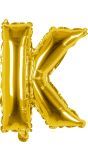 Gouden ballon letter K