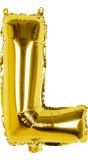 Gouden ballon letter L