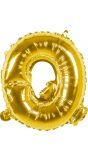 Gouden ballon letter Q