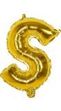 Gouden ballon letter S