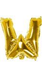 Gouden ballon letter W