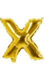 Gouden ballon letter X