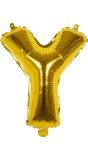 Gouden ballon letter Y