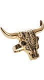 Gouden buffel ring heren