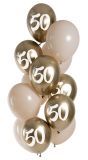 Gouden latte ballonnen 50 jaar