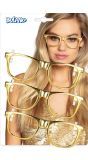 Gouden party bril 3x