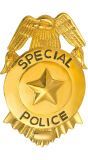 Gouden politie badge