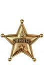 Gouden sheriff badge ster