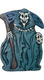 Grafsteen magere hein met zeis 43 x 32 cm halloween
