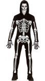 Griezelige skelet pak halloween mannen
