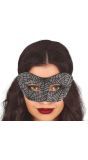 Grijs spinnenweb masker