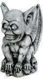Grijze gargouille 20 x 12 cm halloween