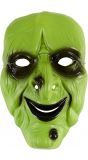 Groen heksen masker
