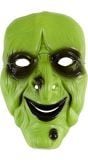 Groen heksen masker