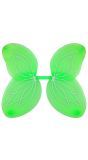 Groene glitterende vlinder vleugels kind