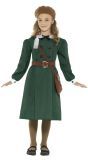 Groene jaren 40 WO II jurk meisjes
