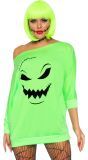 Groene off shoulder pompoen jurk