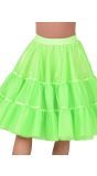 Groene petticoat middel lang vrouwen