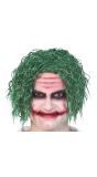 Groene The Joker pruik halloween