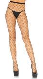 Grote gaten panty met diamantjes