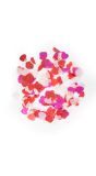 Grote hartjes confetti multi roze 14 gram