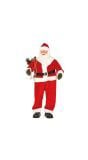 Grote kerstman muziekfiguur met beweging 180cm