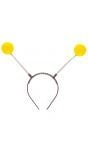 Haarband met gele bollen antenne