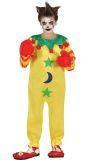 Halloween gele killerclown outfit kind