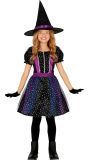 Halloween glitter sterren heks jurkje kind