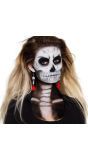 Halloween oorbellen met schedels