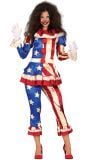 Halloween patriot USA killer clown kostuum dames