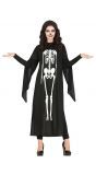 Halloween skelet tuniek dames