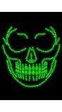 Halloween skull glow in the dark gezicht jewels