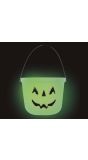 Halloween snoep emmer Glow in the dark