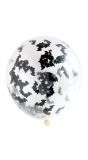 Halloween vleermuis confetti ballonnen 4 stuks